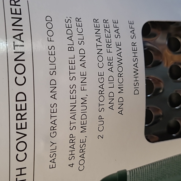 Kitchenaid Box Grater w/Covered Container - Picture 6 of 8